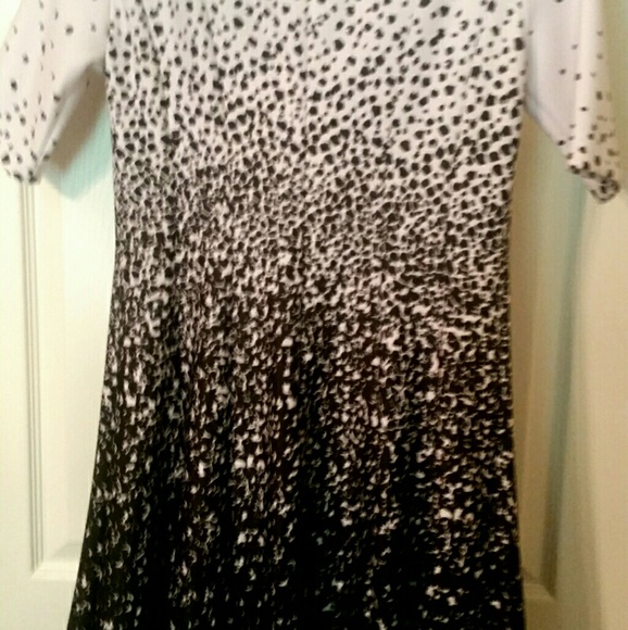 NWOT TAHARI Ombre skuba dress long sleeves - Picture 5 of 5